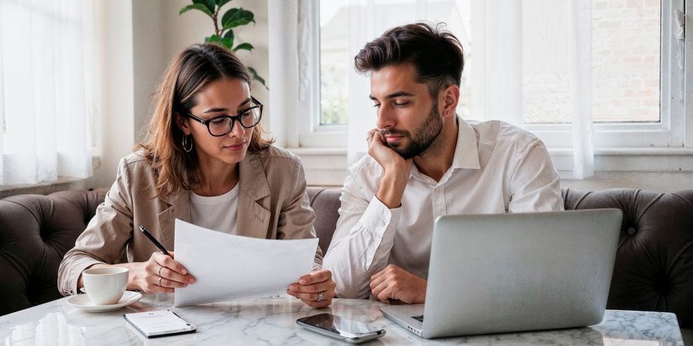 man-woman-working-business-tasks-together-marble-desk